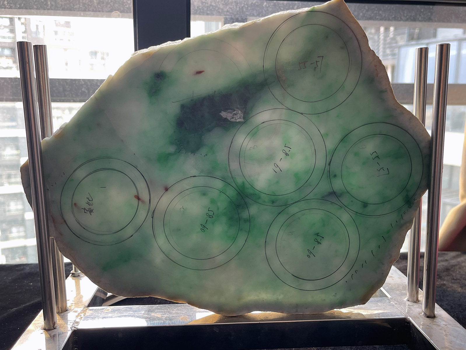 翡翠板料，⭕️正圈可做58-60
