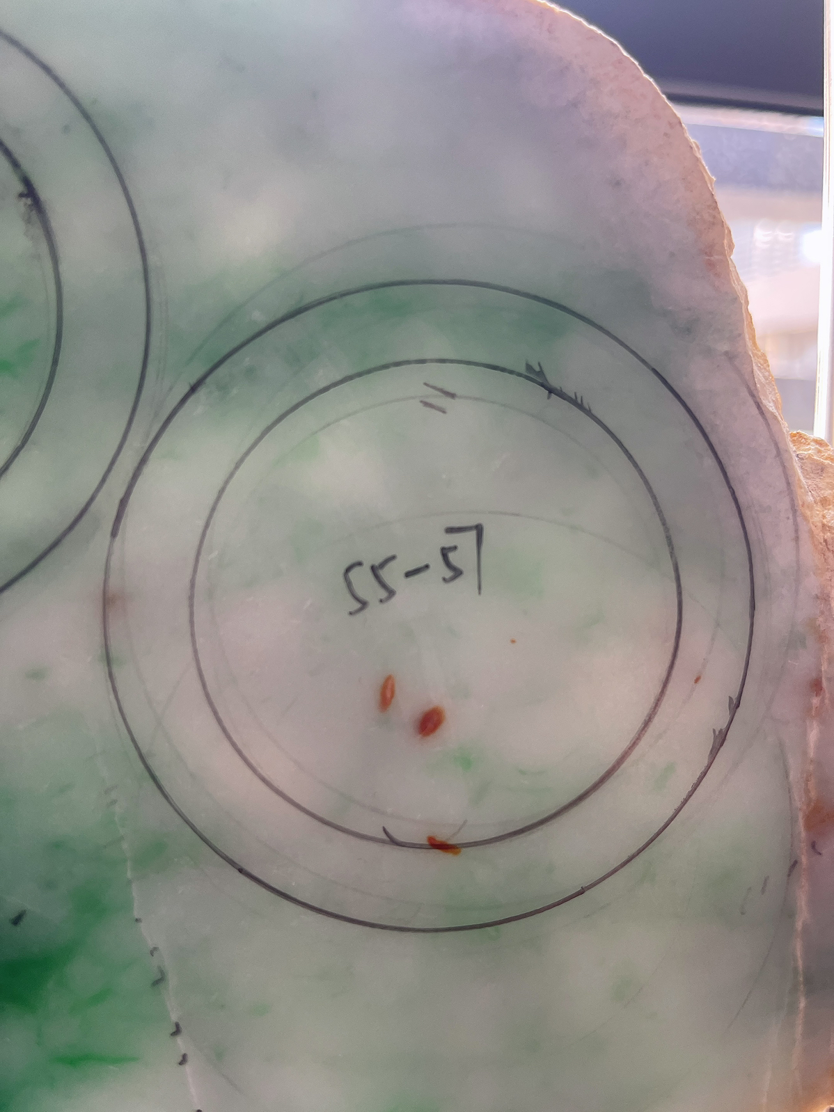 翡翠板料，⭕️正圈可做55-57