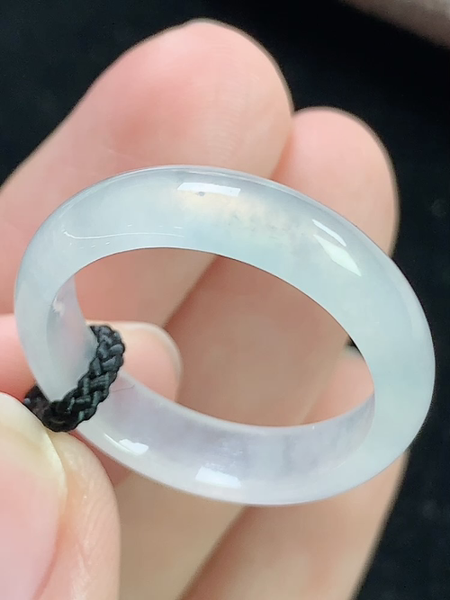 冰种戒圈，指环，无裂，内径尺寸18.8-5.6-2.8mm，21号手寸，S02yja