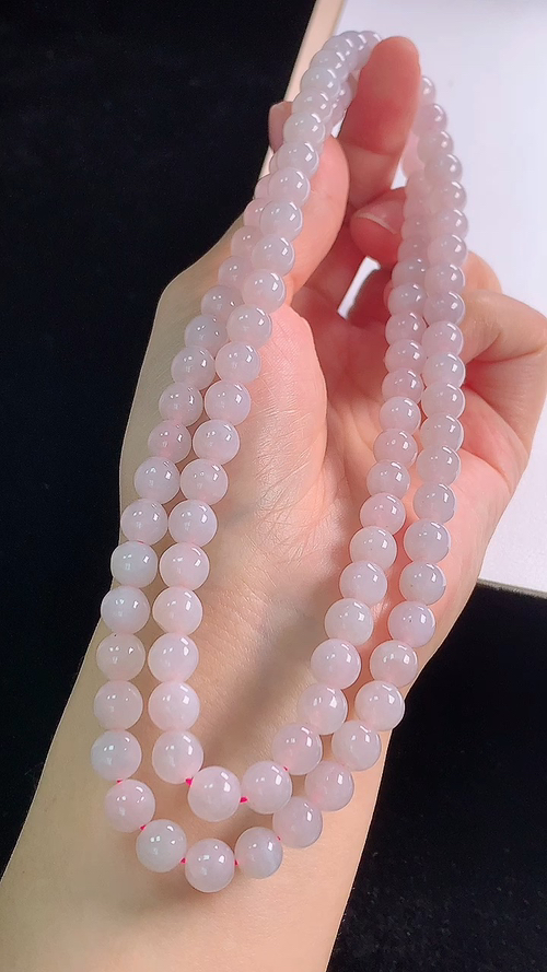 ️冰紫项链，尺寸:7.4-7.4mm(103颗) 26