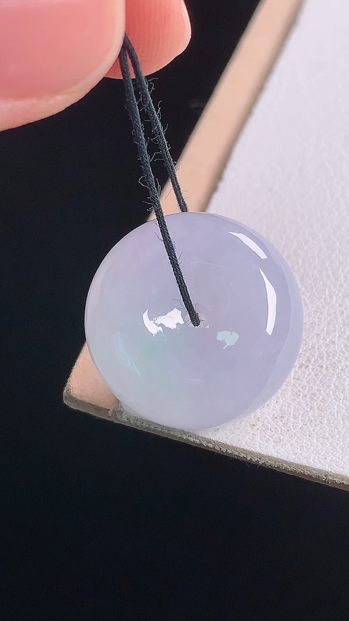 春彩平安扣，无裂，尺寸:19.4-9.2mm 27