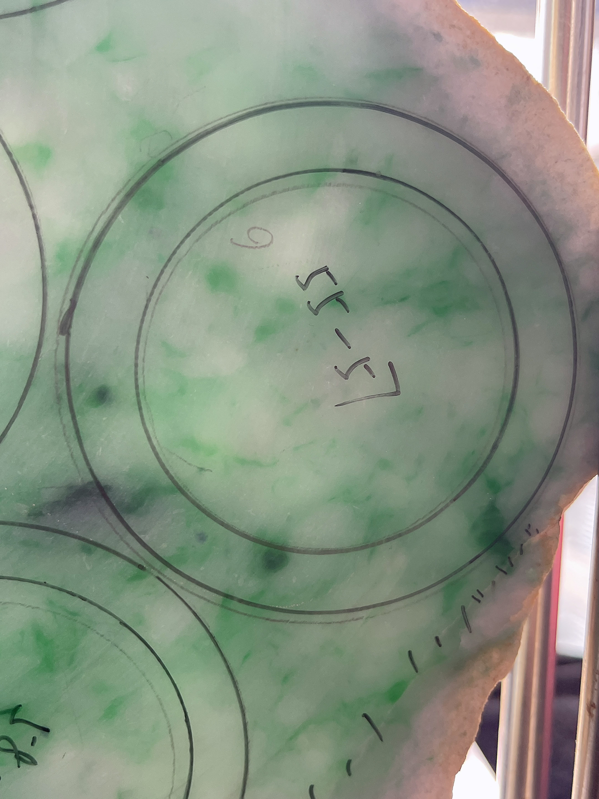 翡翠板料，⭕️正圈可做55-57