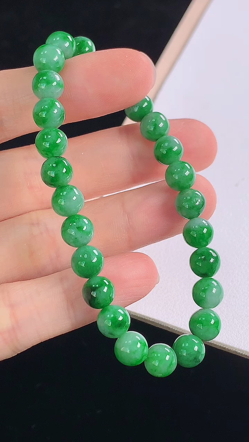 ️冰绿手链，尺寸:6.8-6.8mm 2