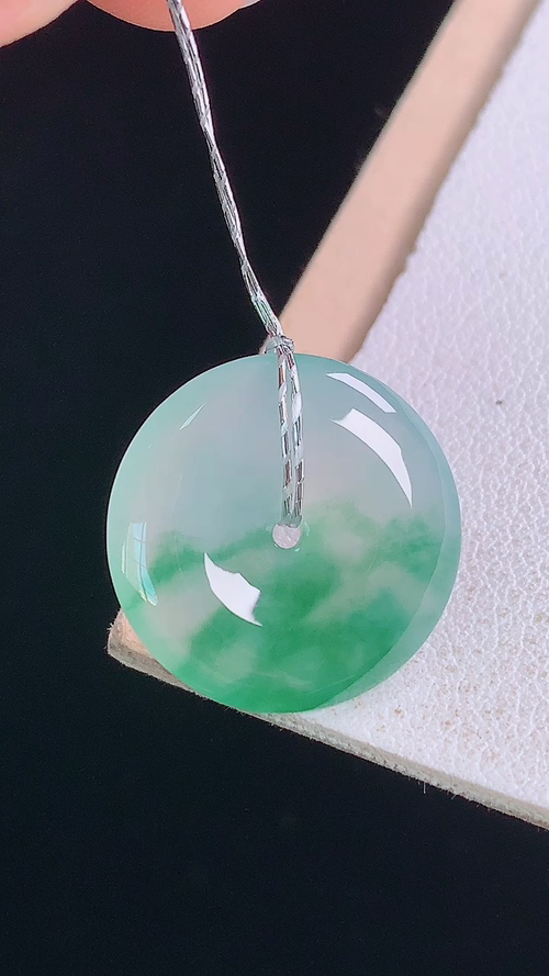 ️冰飘花平安扣，无裂 尺寸:18.0-3.8mm 29