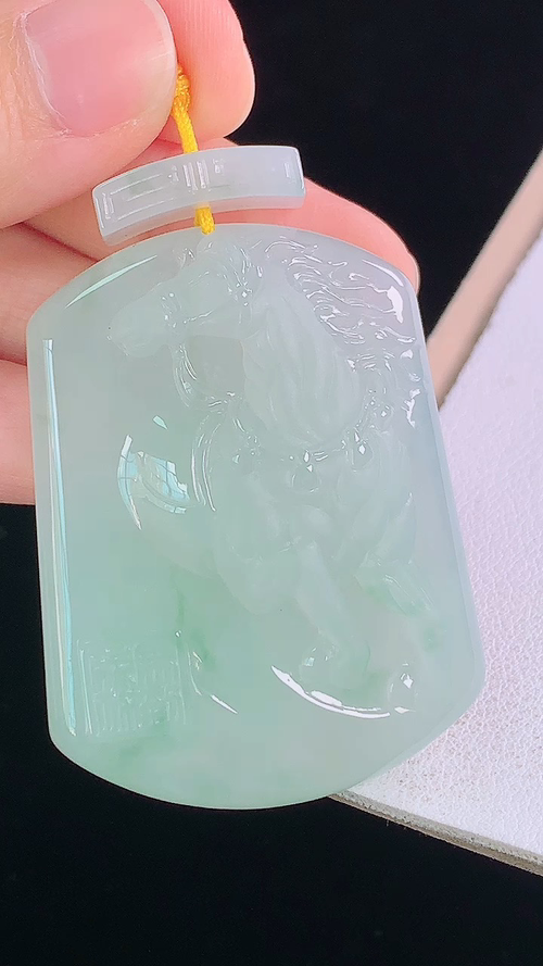 ️冰飘花马牌，一刀切，无裂，尺寸:48.3-36.7-10.0mm 29