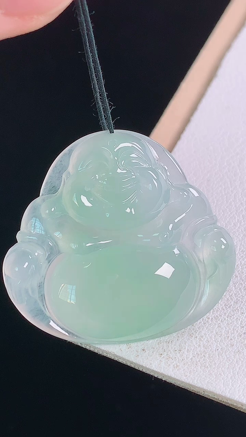 ️冰飘绿佛公，无裂，尺寸:30.2-33.0-5.8mm 29