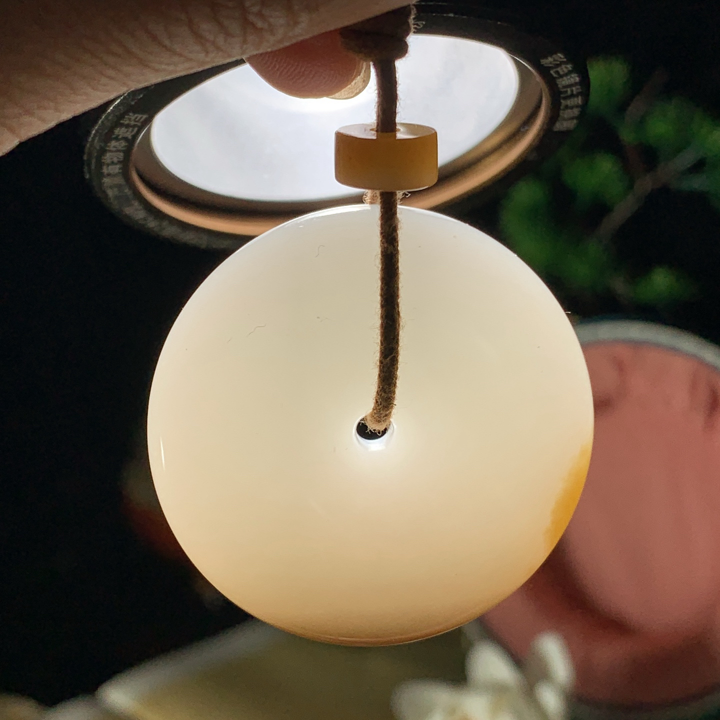 收藏级！新疆且末糖平安扣挂件！尺寸40/13重41.3克 玉质细腻油润 底色纯净 脂粉好，品质好。lt2601002