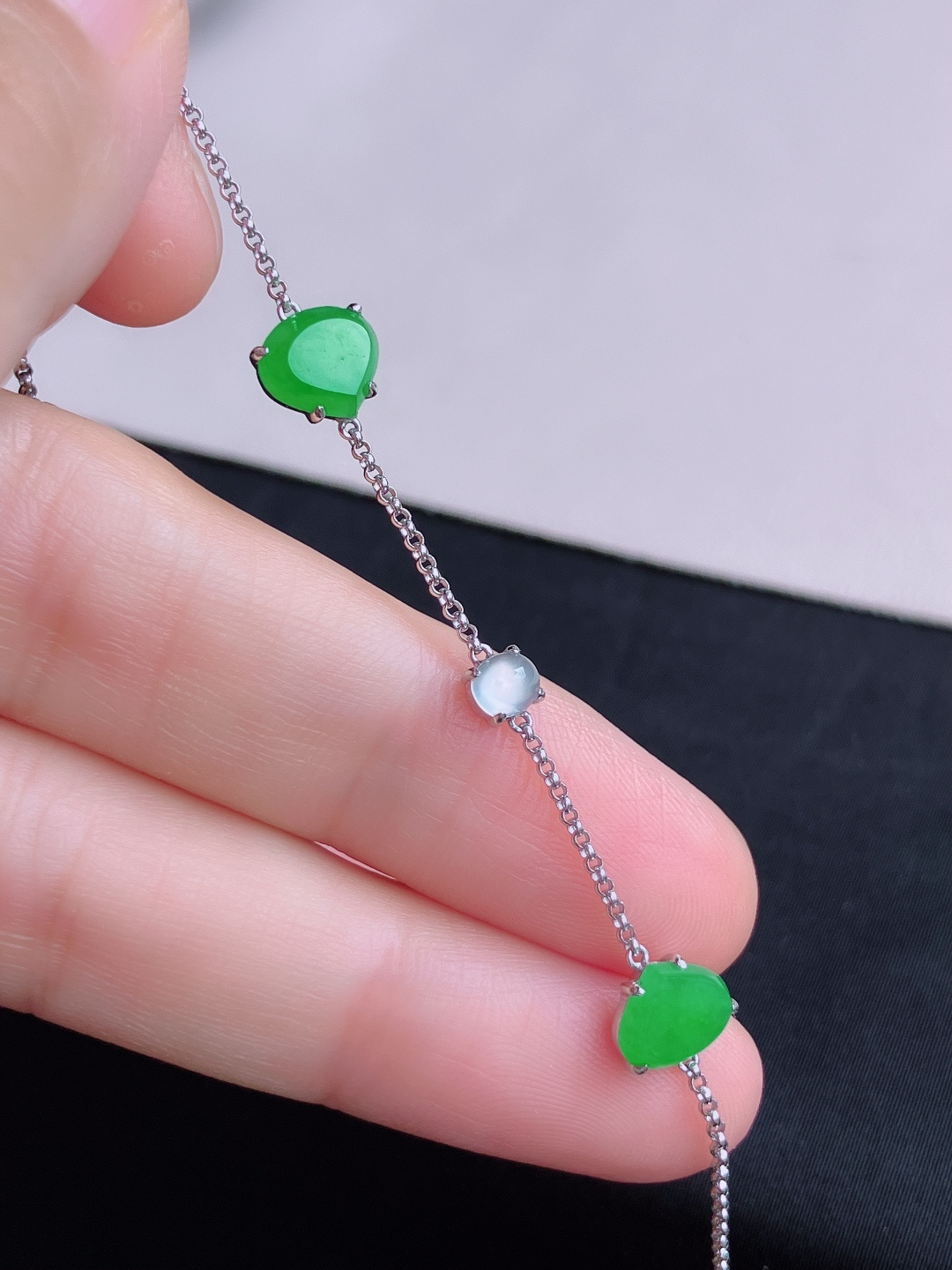 ️，心心手链，简约时尚，尺寸9/6.5/3.5/自然光实拍
