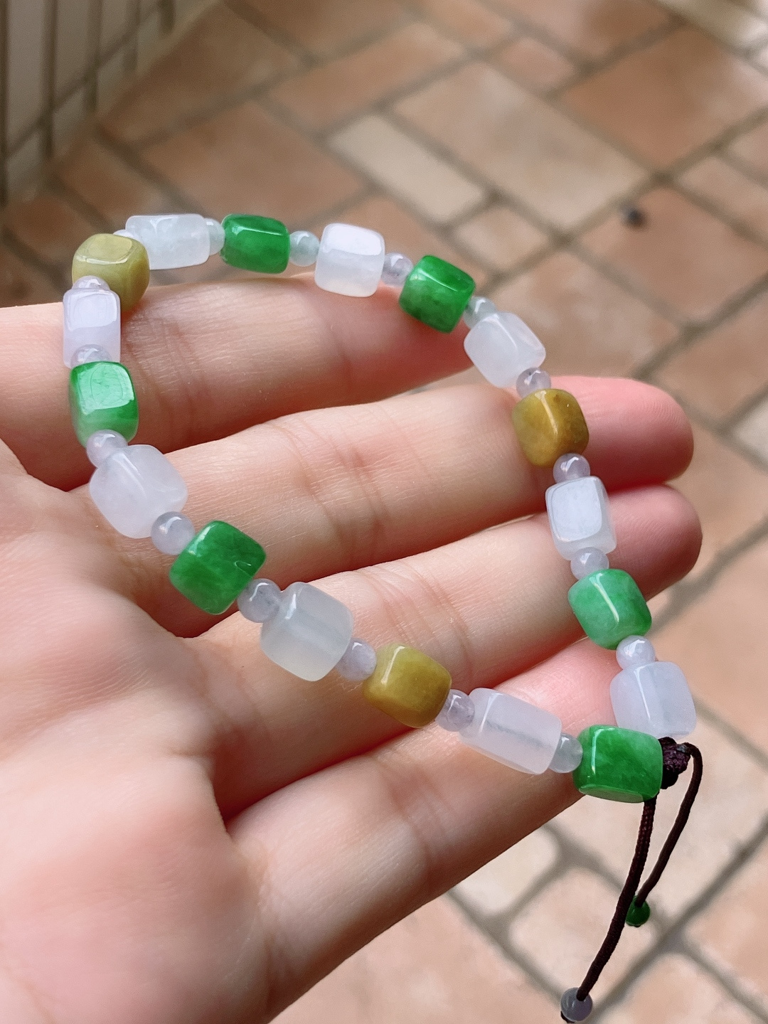 ️，三彩手串，晶莹剔透，尺寸8/6/自然光实拍
