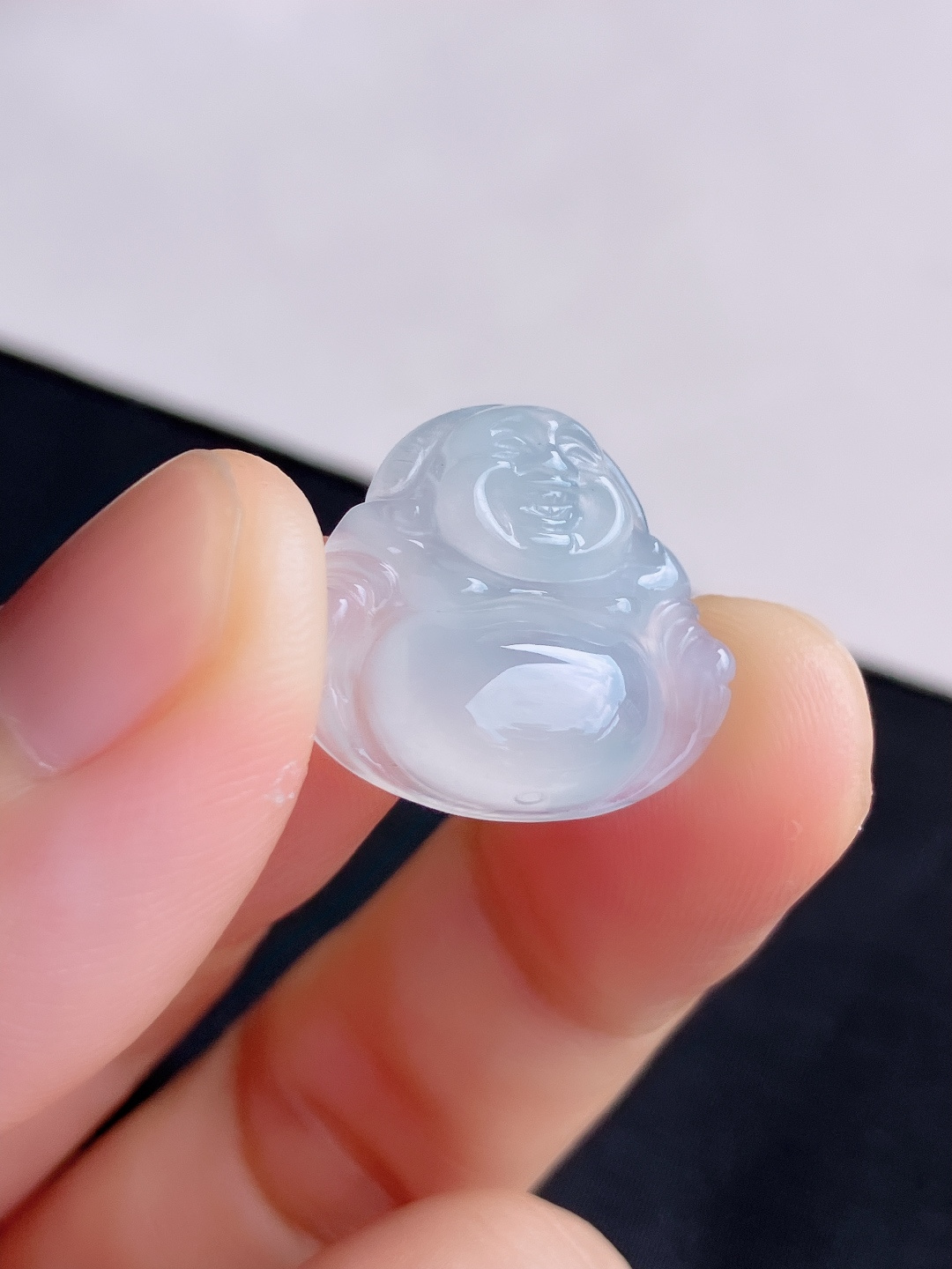 ️，白冰小佛，晶莹剔透，尺寸20.8/18.3/5.5/自然光实拍