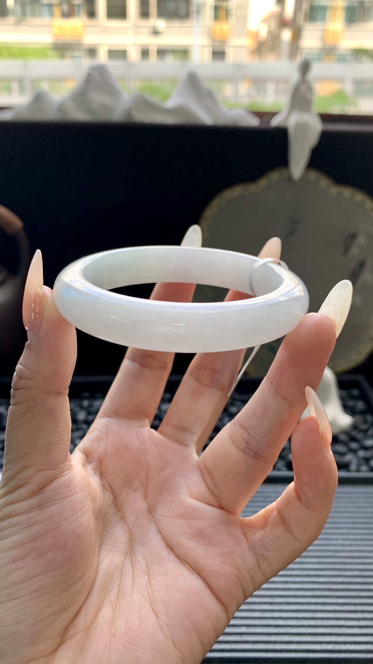 白月光正圈镯成品 HYY-701 尺寸：55-12-8