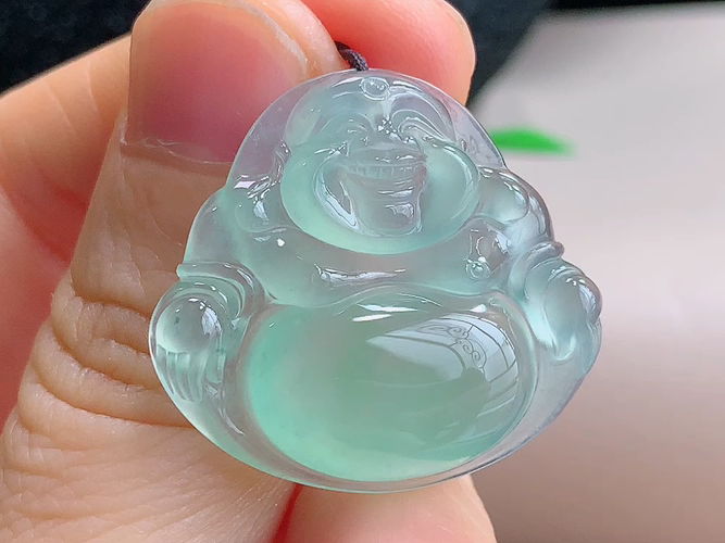 ️ 笑佛，无裂，尺寸28.3-26.3-5.8mm，包A附证书