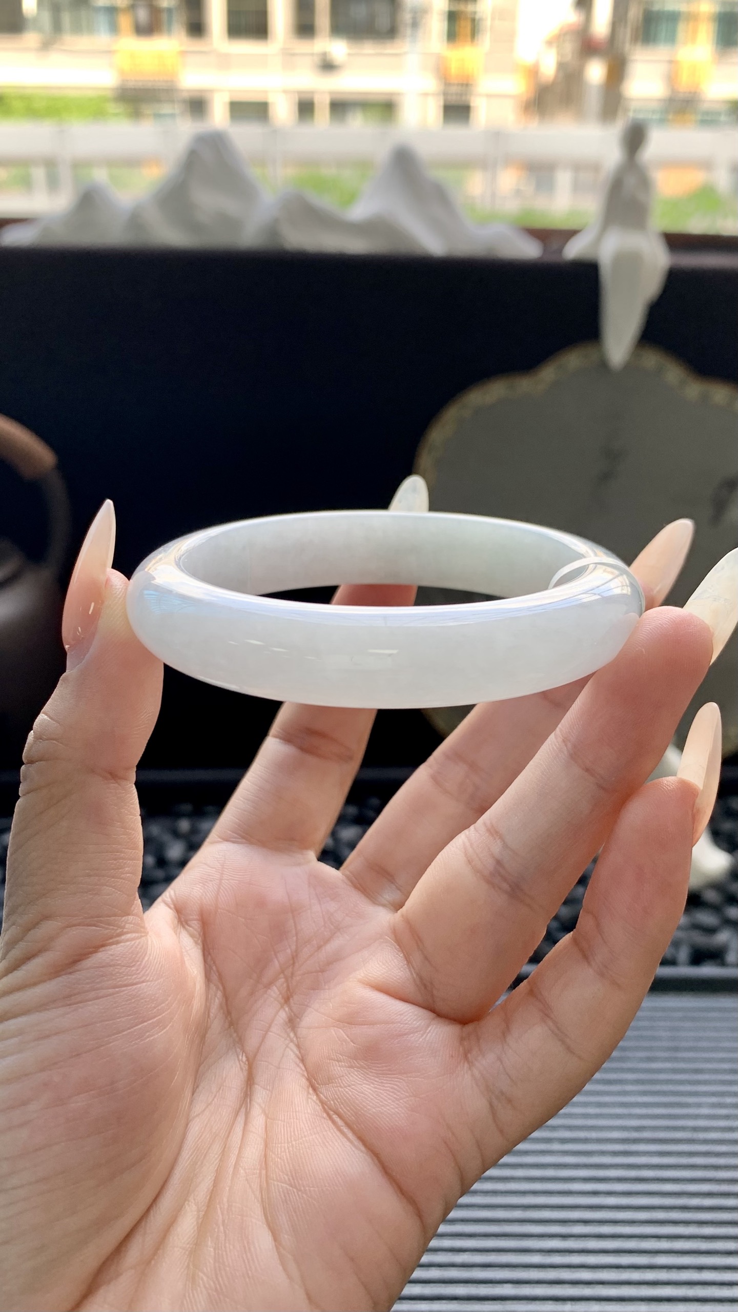 白月光正圈镯成品 HYY-701 尺寸：55-12-8