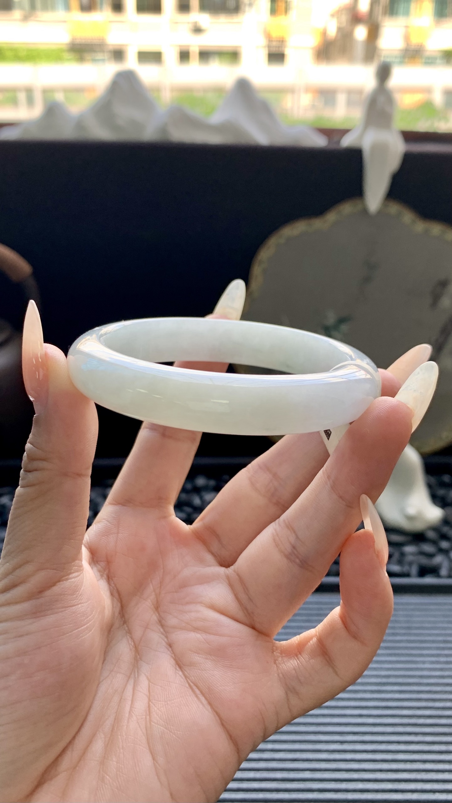 冰晴黄翡正圈镯成品 HYY-462 尺寸：56-11.5-8