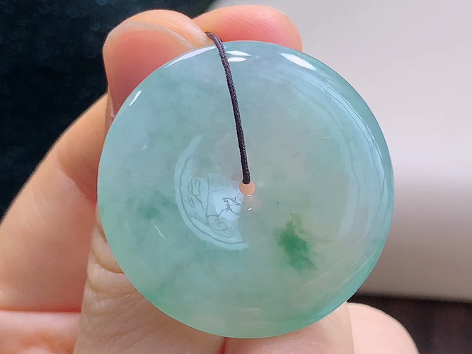 ️ 平安扣，无裂，尺寸31.6-5.7mm，包A附证书
