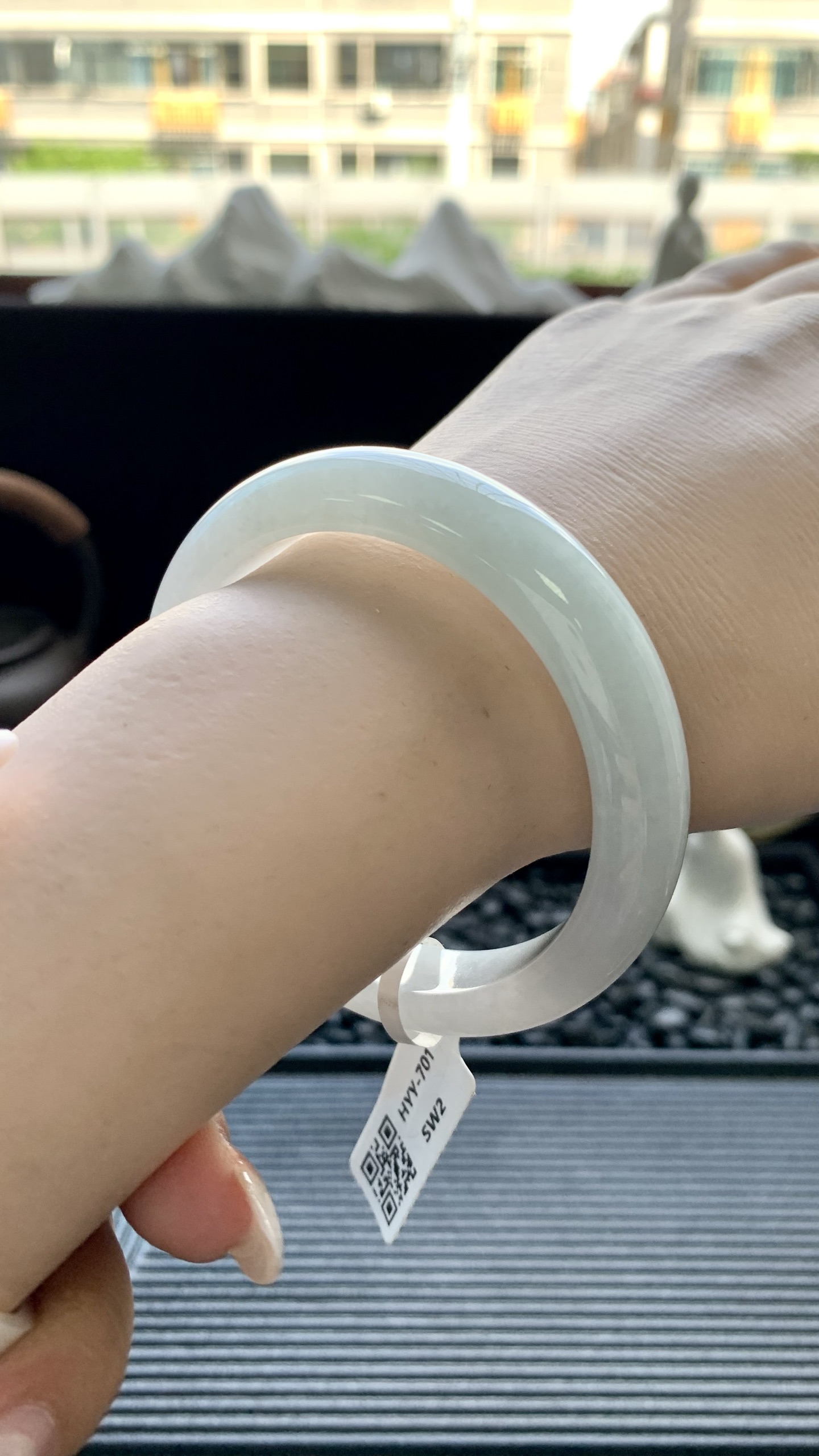 白月光正圈镯成品 HYY-701 尺寸：55-12-8