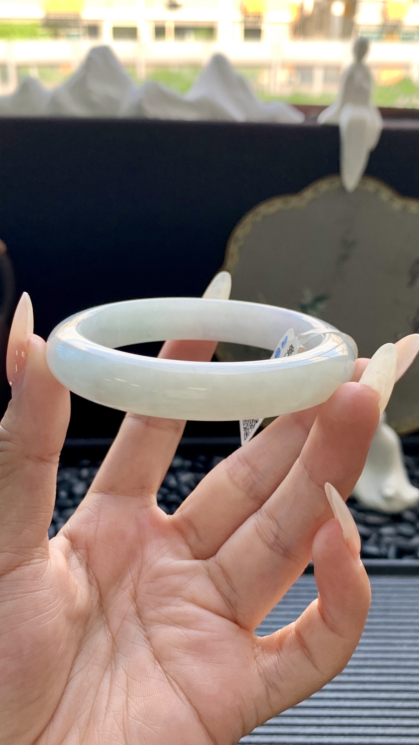 冰晴黄翡正圈镯成品 HYY-462 尺寸：56-11.5-8
