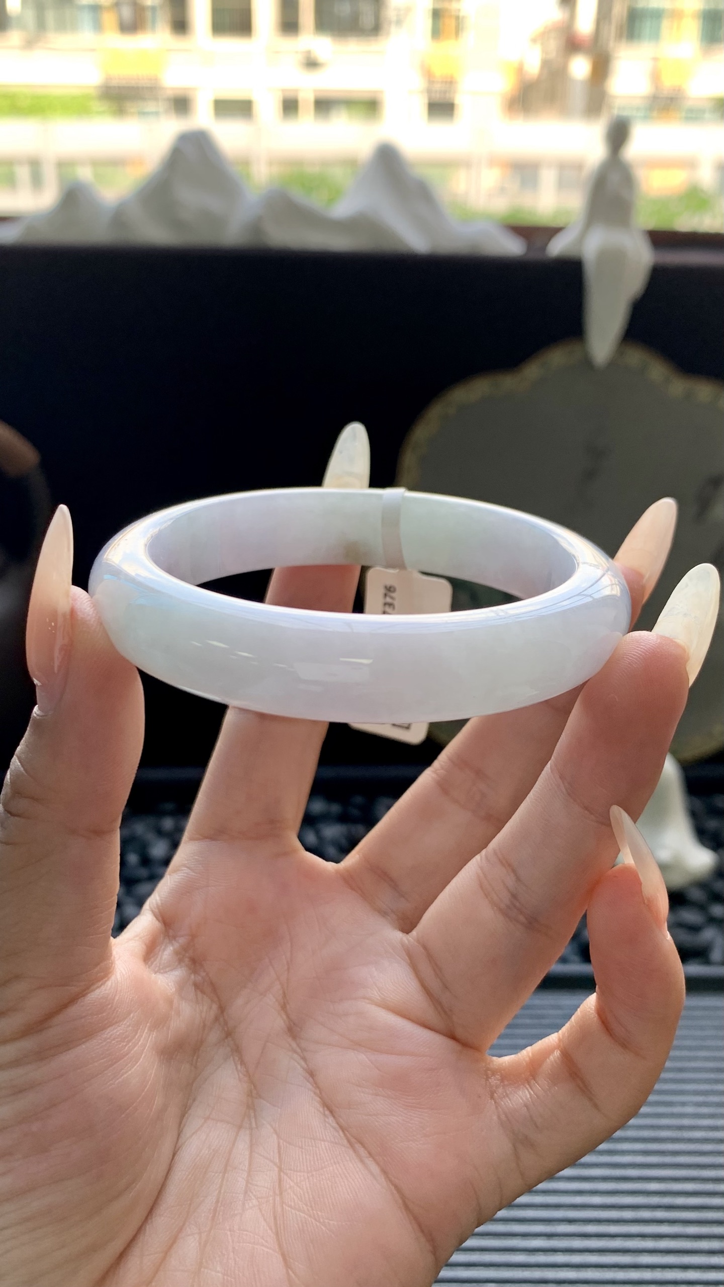 淡春彩正圈镯成品 HYY-7376 尺寸：56-12-8