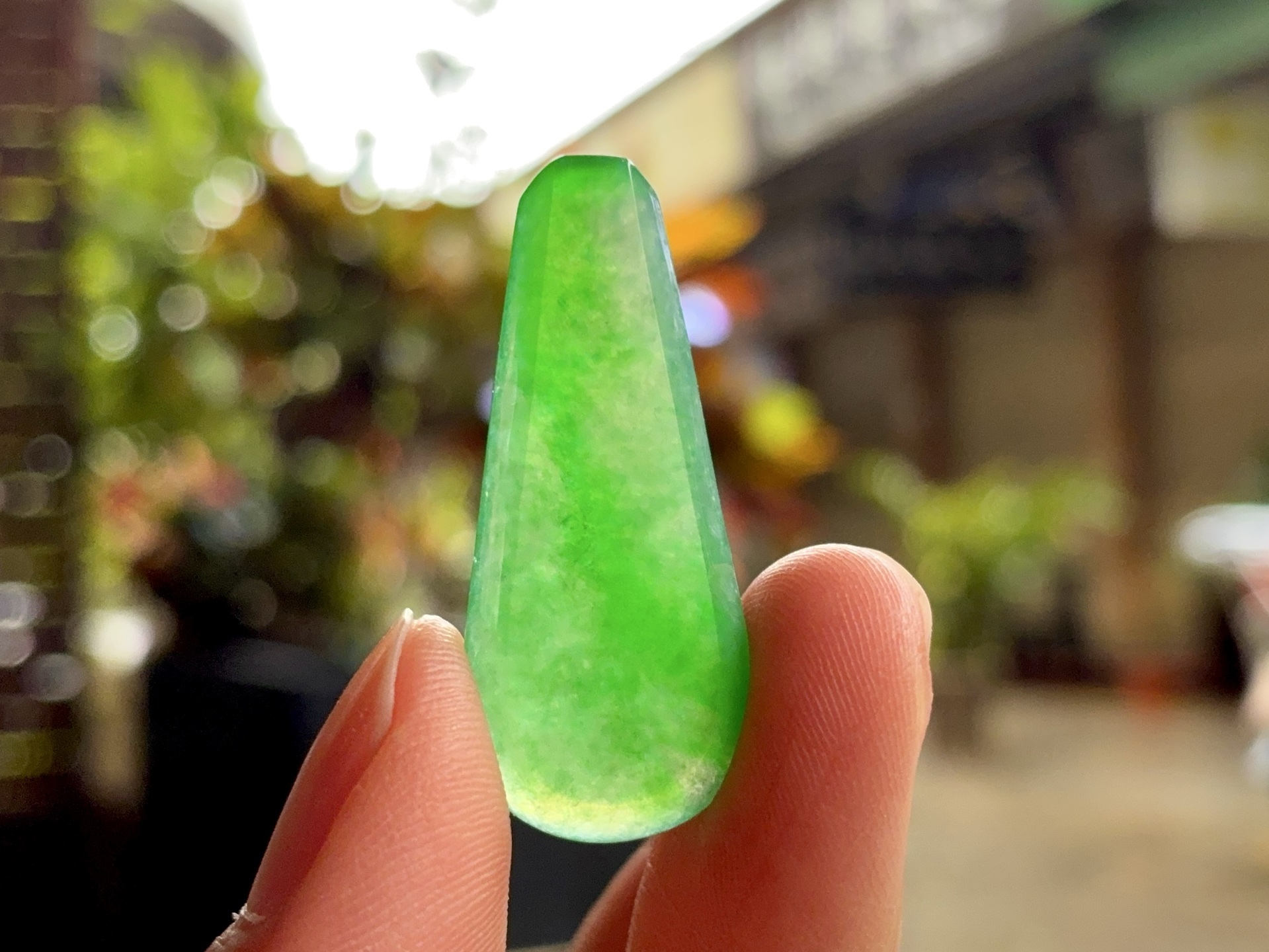 ️ 冰绿无事牌 尺寸：33.6×14.5×4 玉蕴风雅，静藏岁月