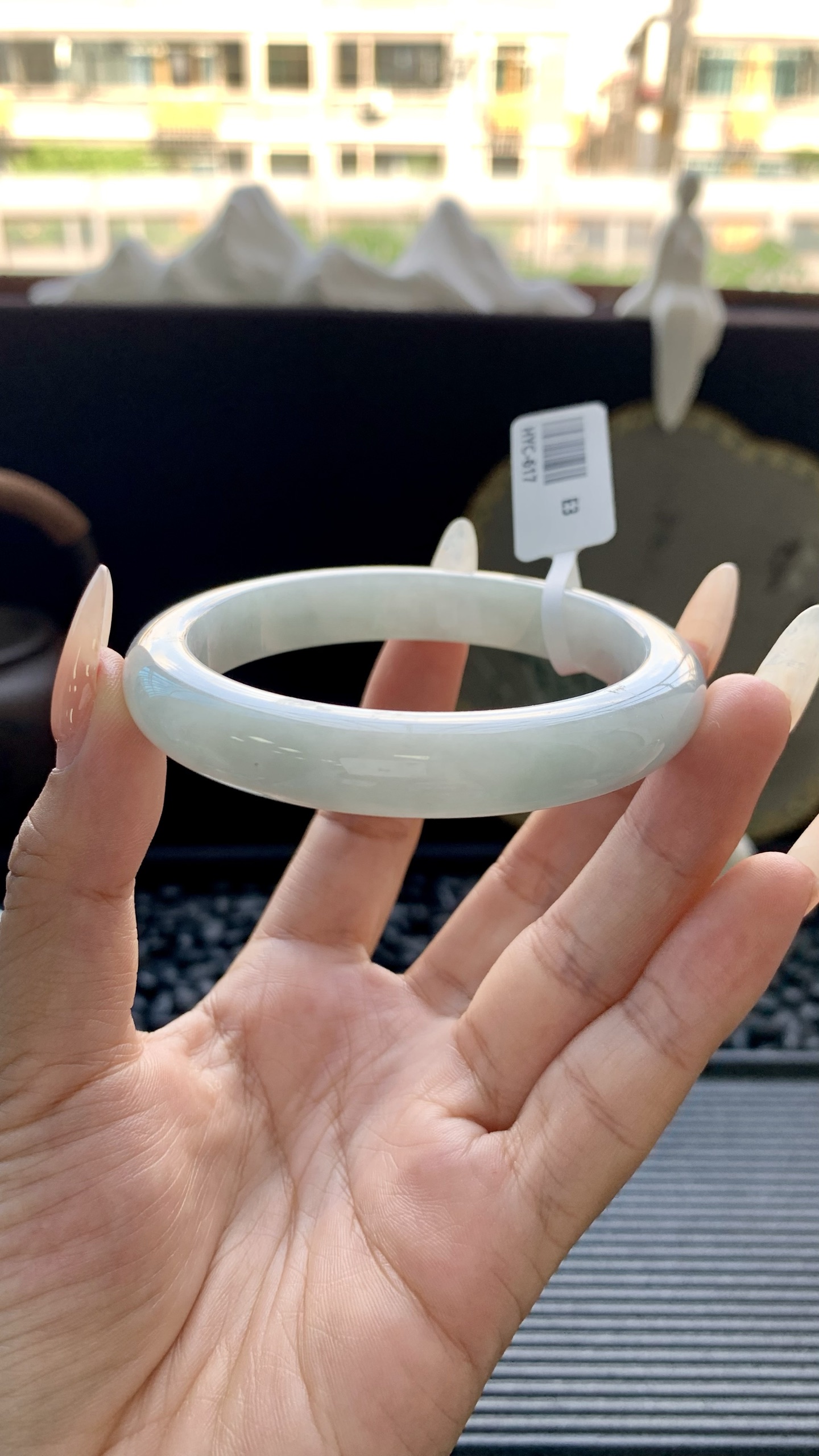 晴底正圈镯成品 HYC-617 尺寸：55-11-8