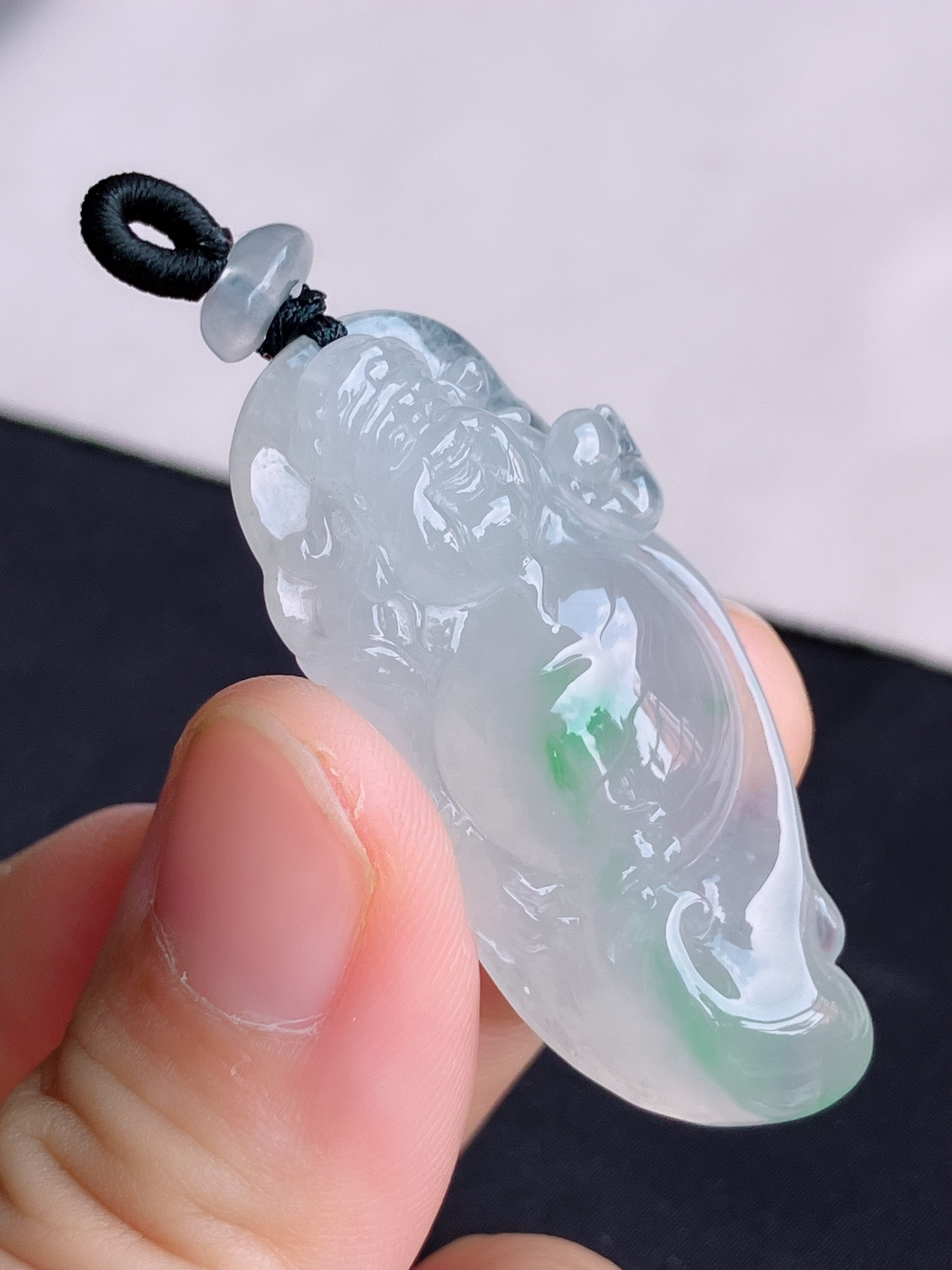 ️，冰飘花财神到，晶莹剔透，尺寸45.3/21.6/9.8/自然光实拍