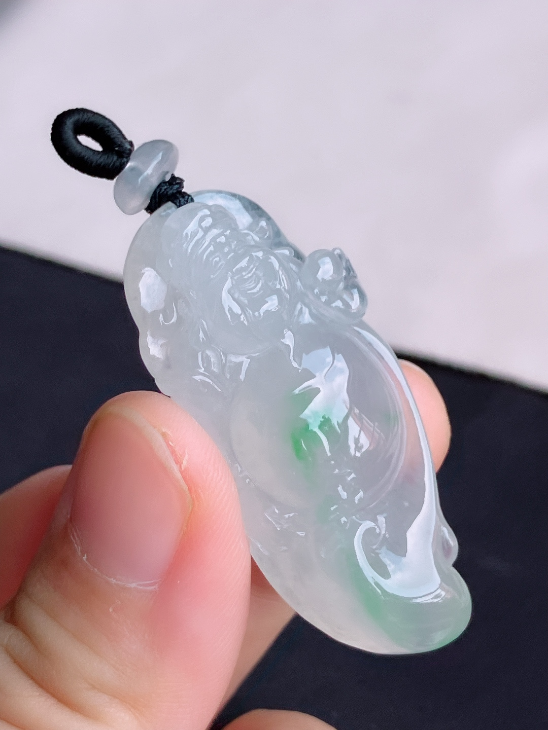 ️，冰飘花财神到，晶莹剔透，尺寸45.3/21.6/9.8/自然光实拍