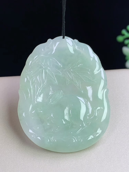 冰晴生肖兔牌，无裂，尺寸413-31.3-3.5mm，S05xma