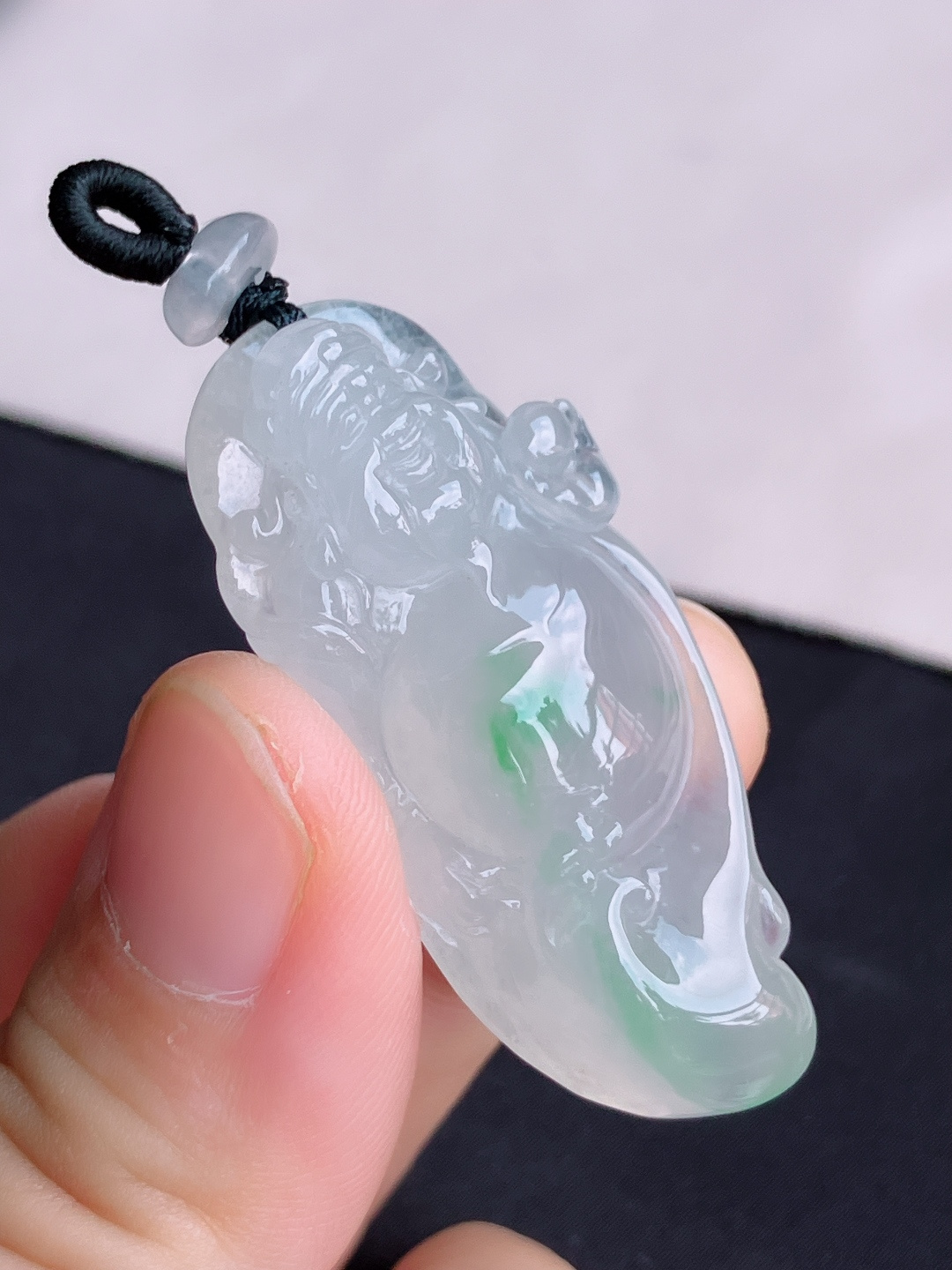 ️，冰飘花财神到，晶莹剔透，尺寸45.3/21.6/9.8/自然光实拍