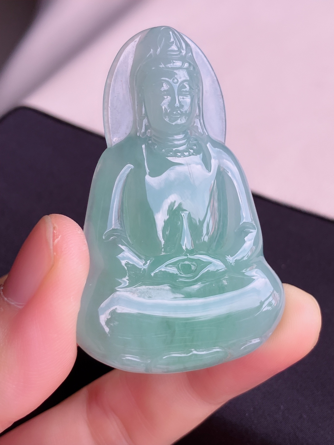 ️底色观音，细腻精致，尺寸58/38.6/6.5/自然光实拍
