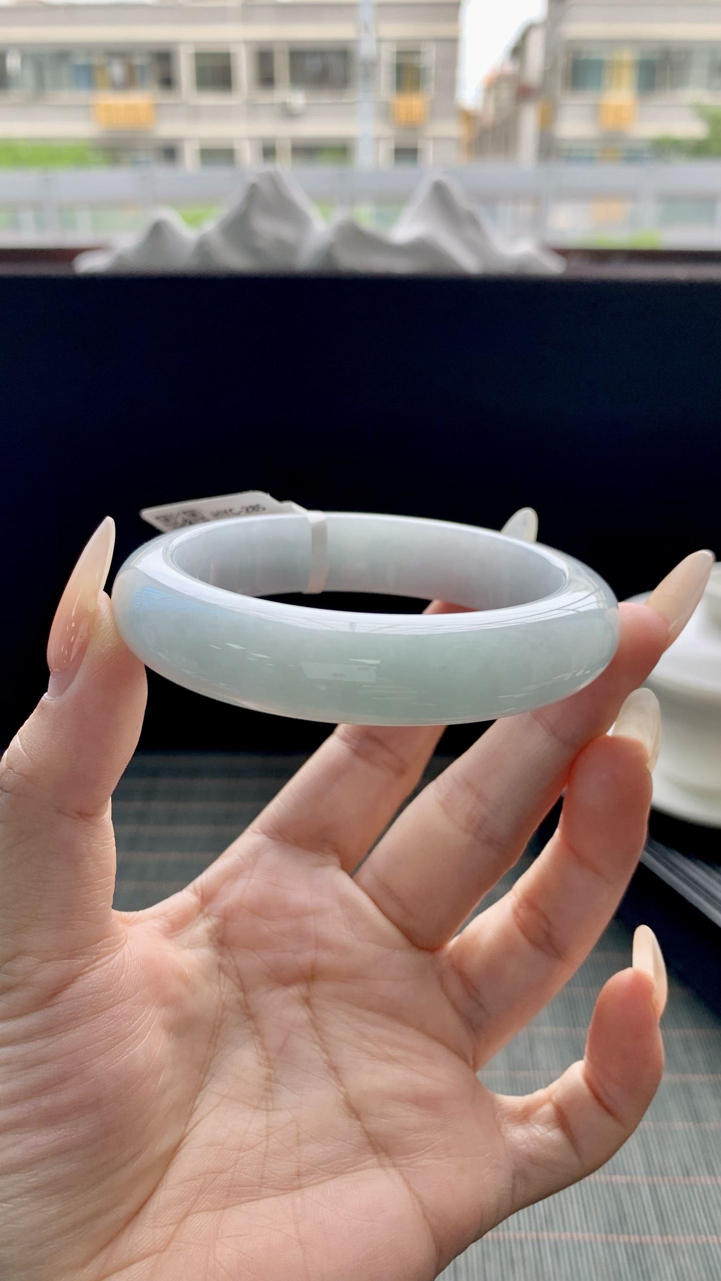 宽版晴底正圈手镯成品 HYC-285 尺寸：54-13-9