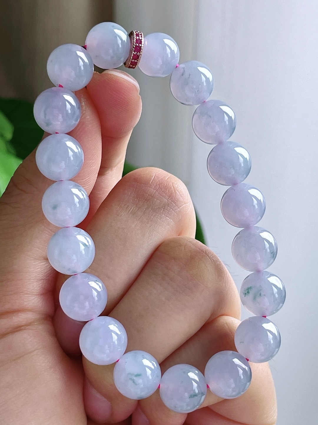 【珠子】手串飘花圆珠珠子手串 【说明】缅甸 性比高 【尺寸】10mm 【重量】34.4克
