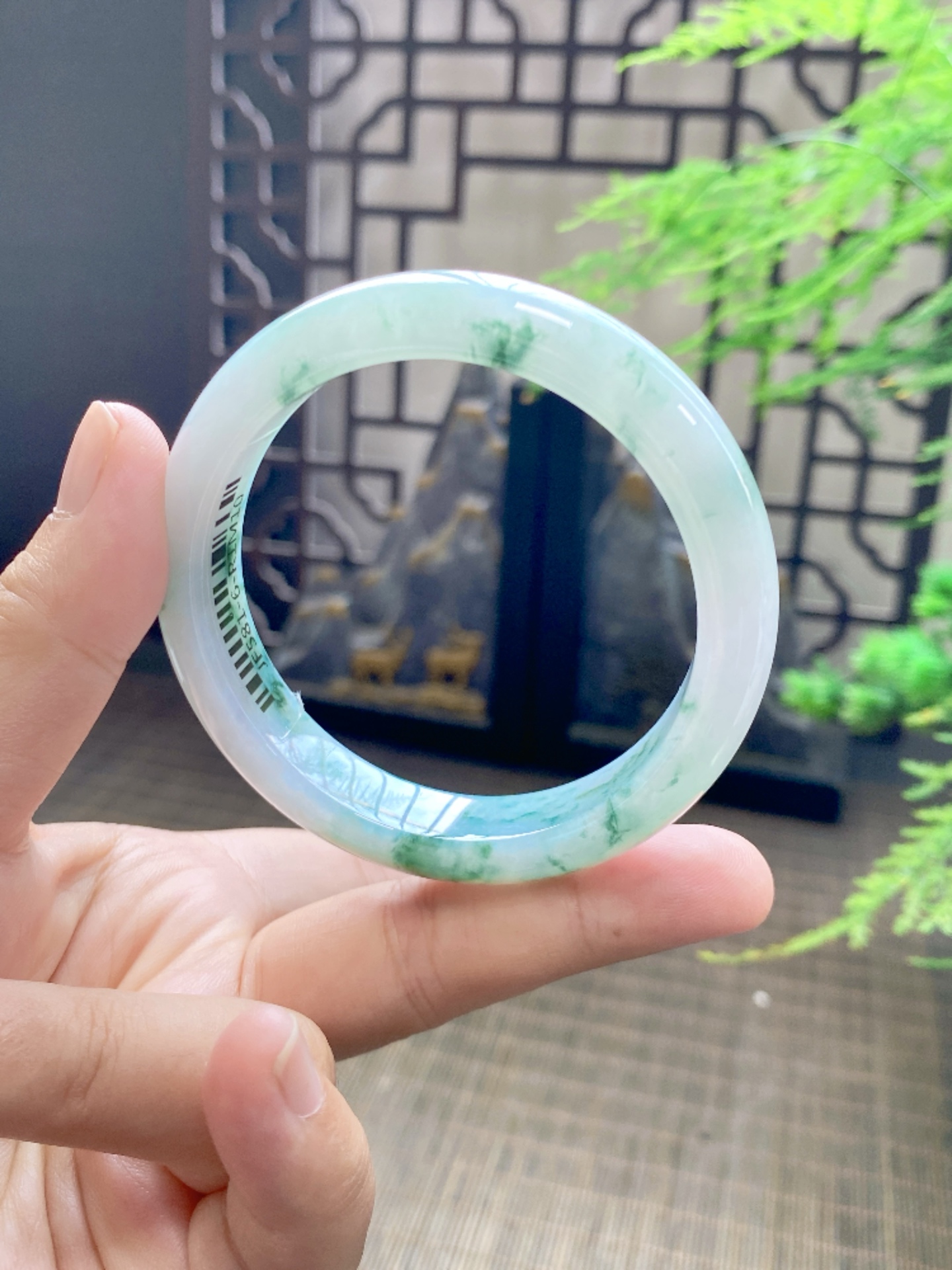 【飘蓝花手镯】【尺寸】56-8-12【编号】JF581-6