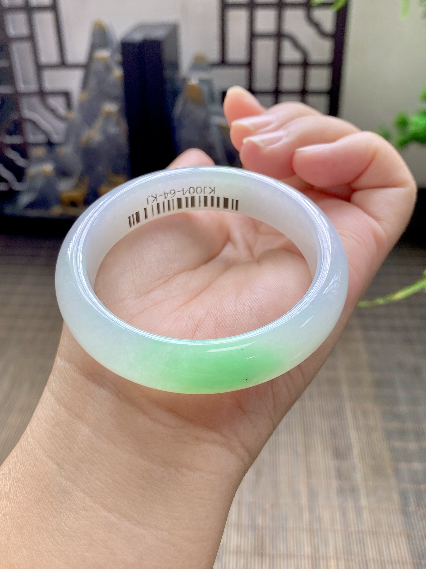 小圈口白底青，尺寸51-8-12，编号KJ004-64