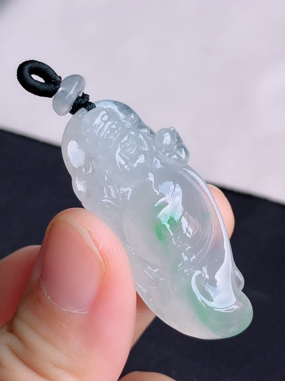 ️，冰飘花财神到，晶莹剔透，尺寸45.3/21.6/9.8/自然光实拍