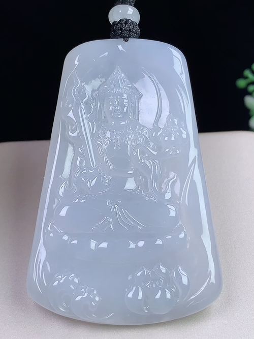 冰种虚空藏观音，无裂，尺寸67.4-43.1-6.0mm，S05sy9