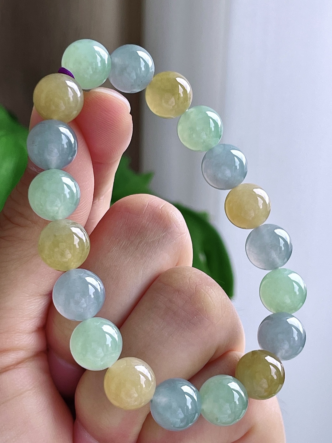 珠子冰多宝手串圆珠珠子手串 缅甸 性比高 马卡龙 尺寸10mm 重量32.9克