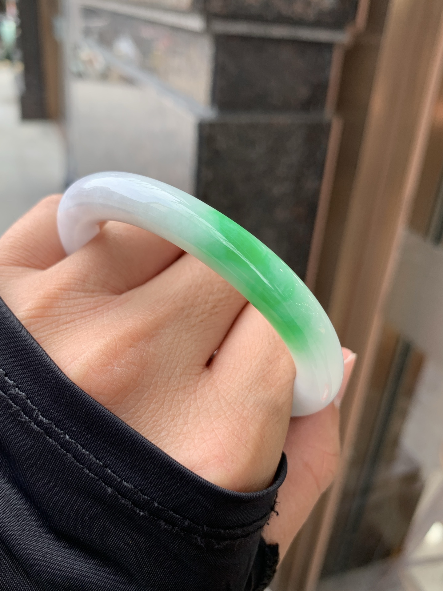 白底青圆条 55-9.0-9.6 1005-N832 有纹