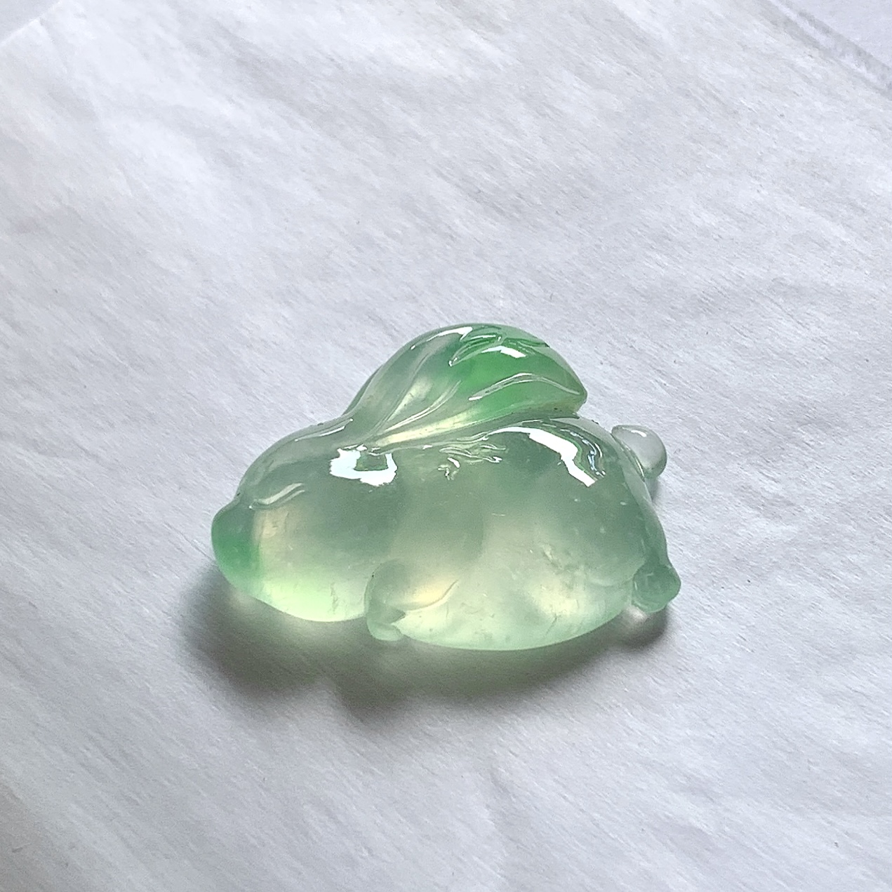 ️ 飘绿兔子 尺寸：26.7×20.6×6 玉润芳华，雅韵传家