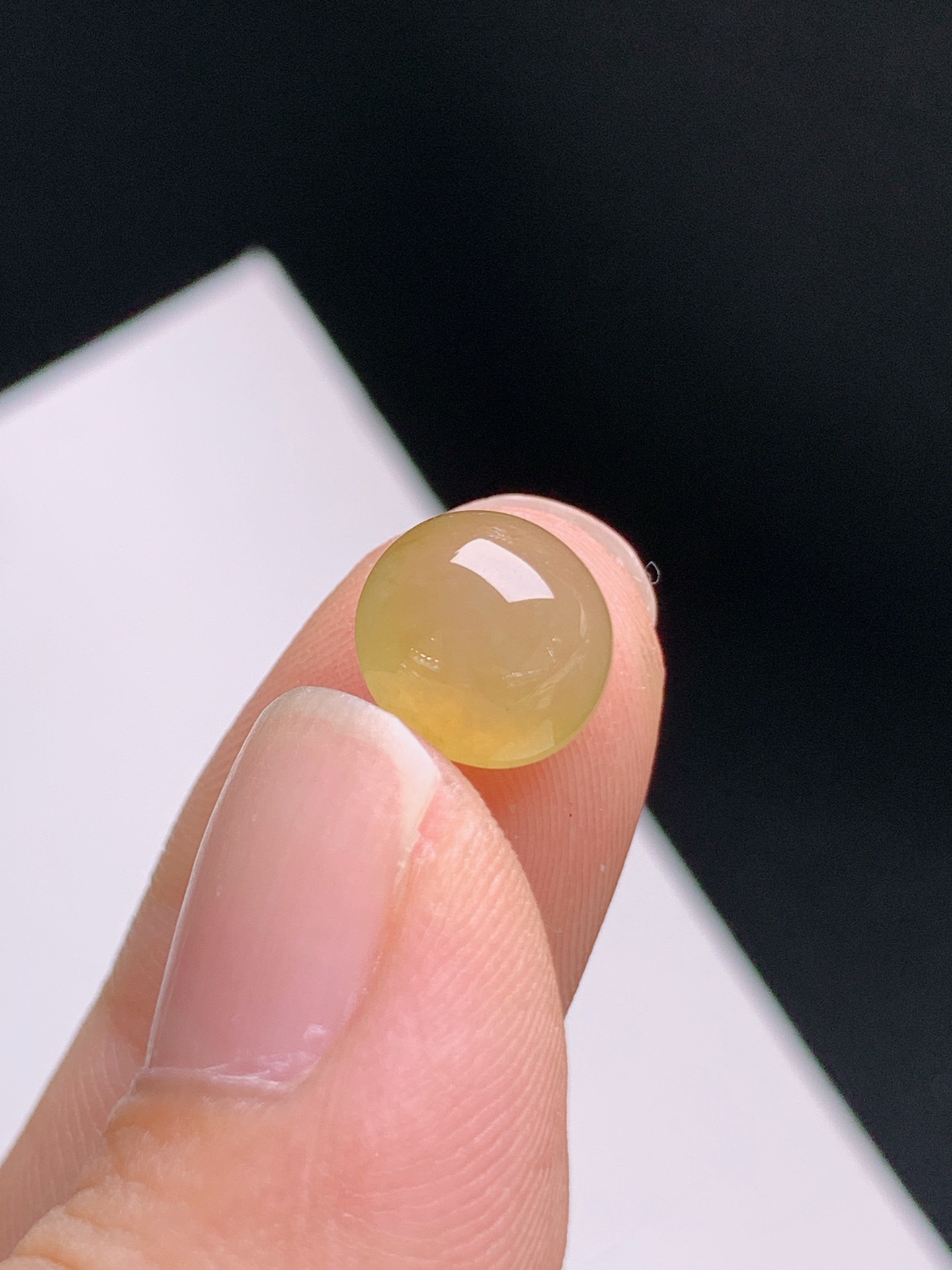 ️ 黄翡旦面裸石，色泽温润，晶体干净 裸石8.7-6.2 31