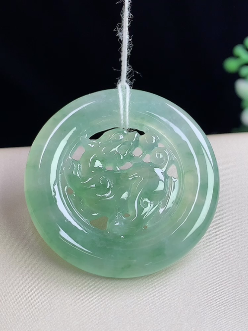冰飘花麒麟牌，无裂，尺寸30.8-4.1mm，S06mdy