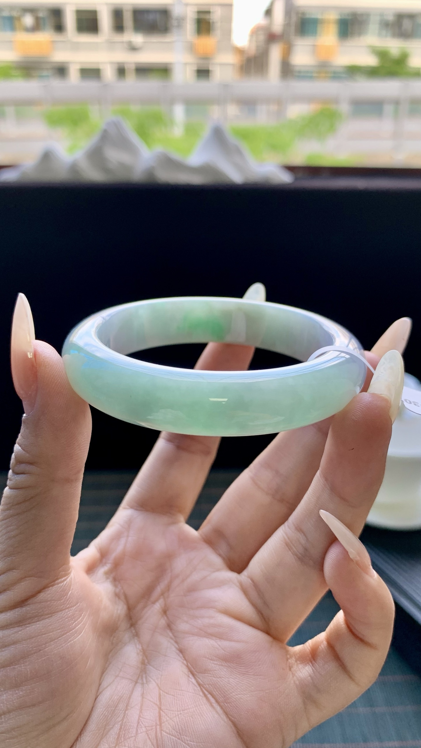 春彩正圈手镯成品 B0718-30 尺寸：52.5-13-8