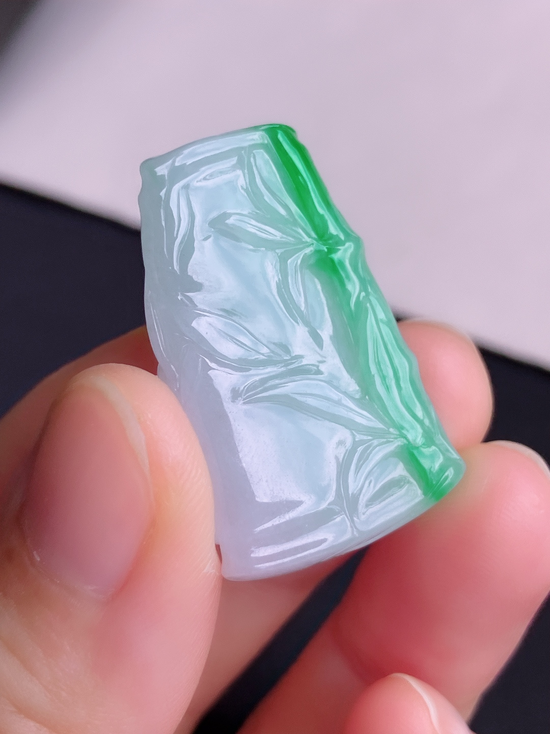 ️翠绿竹报平安，色美清爽，尺寸32.8/21.6/9/自然光实拍