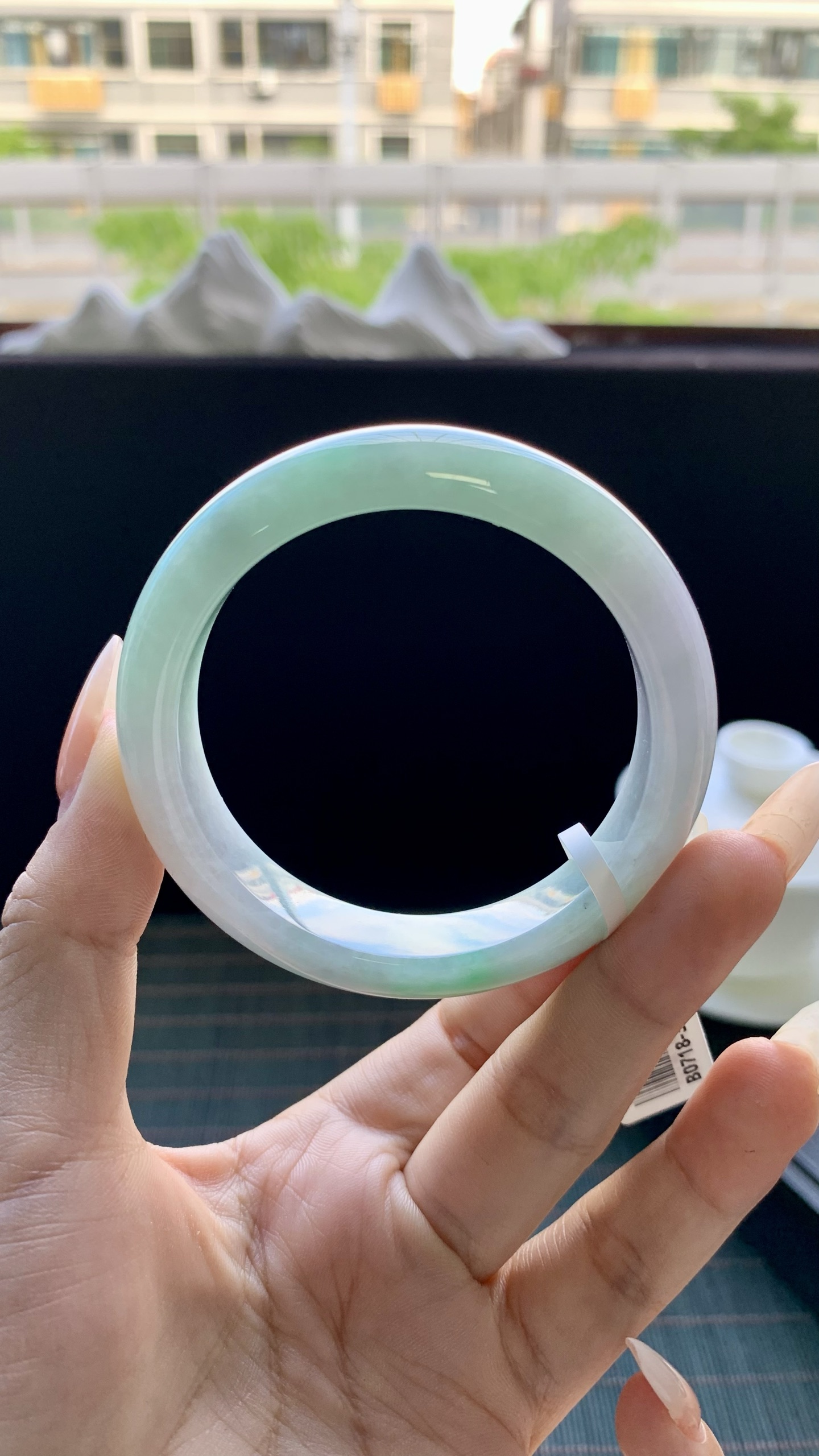 春彩正圈手镯成品 B0718-30 尺寸：52.5-13-8