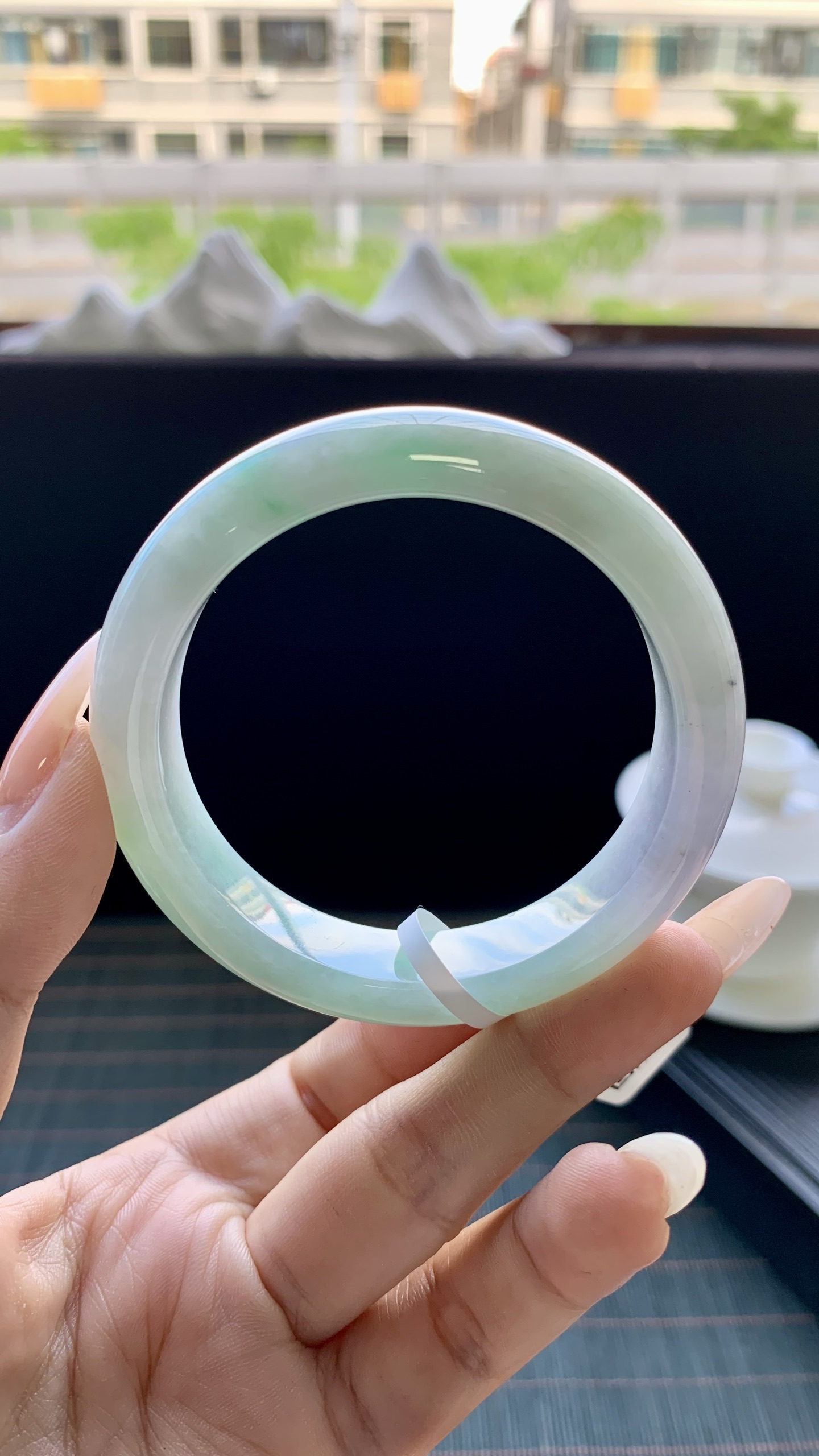 春彩正圈手镯成品 B0718-30 尺寸：52.5-13-8