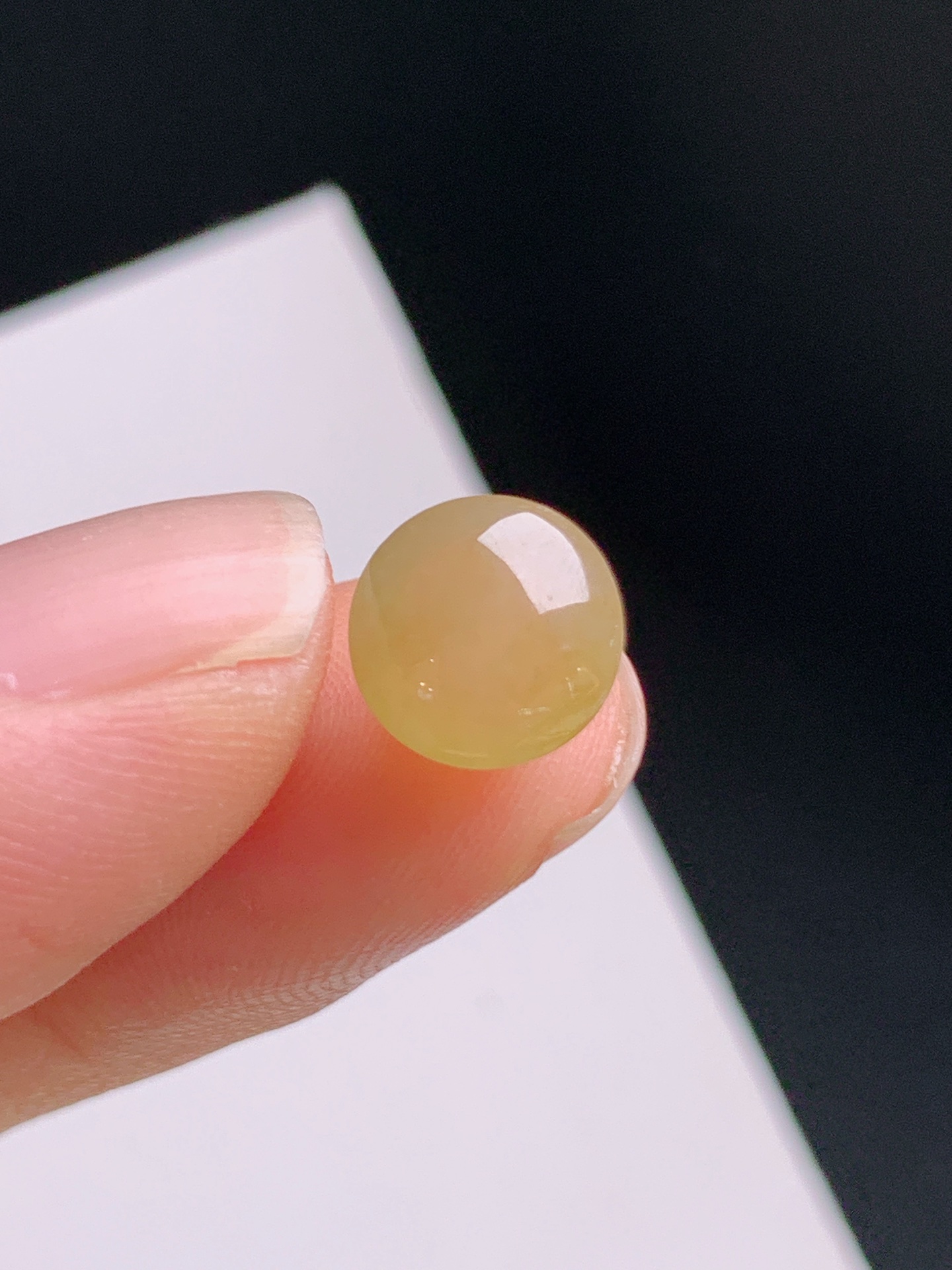 ️ 黄翡旦面裸石，色泽温润，晶体干净 裸石8.7-6.2 31