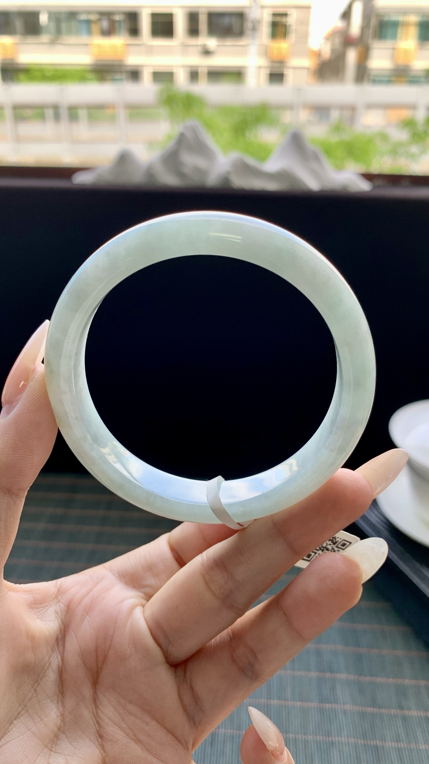 晴蓝正圈手镯成品 HYY-413 尺寸：58-11.5-8