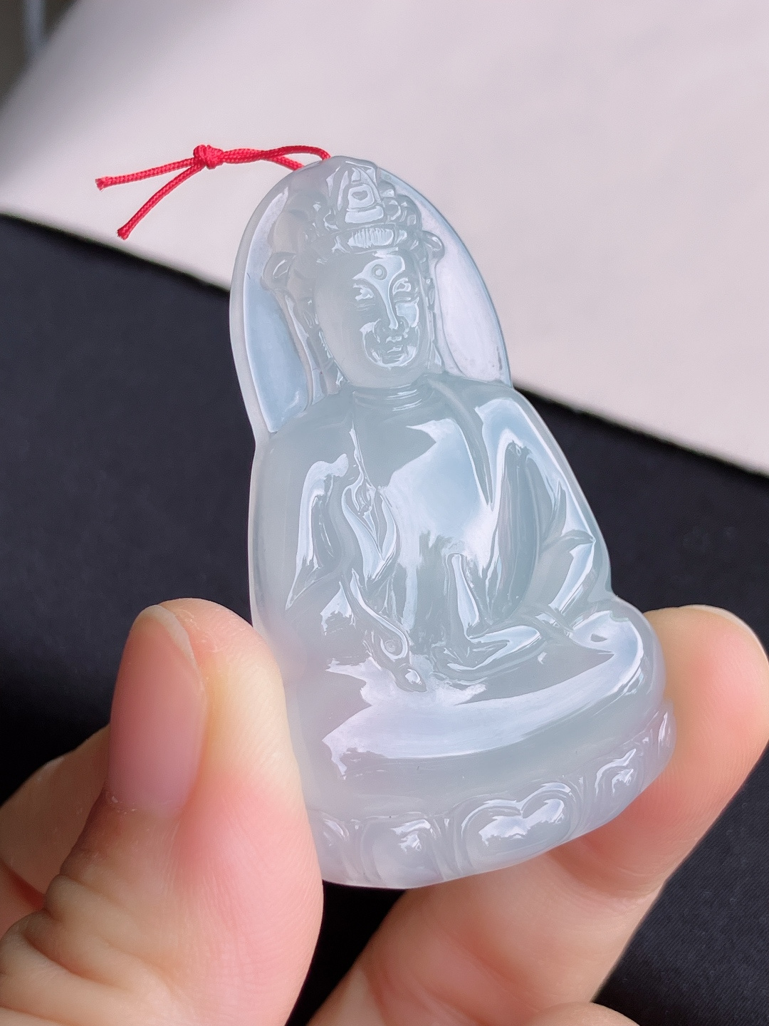 ️，冰透素衣观音，晶莹剔透，尺寸55/33.3/6.5/自然光实拍