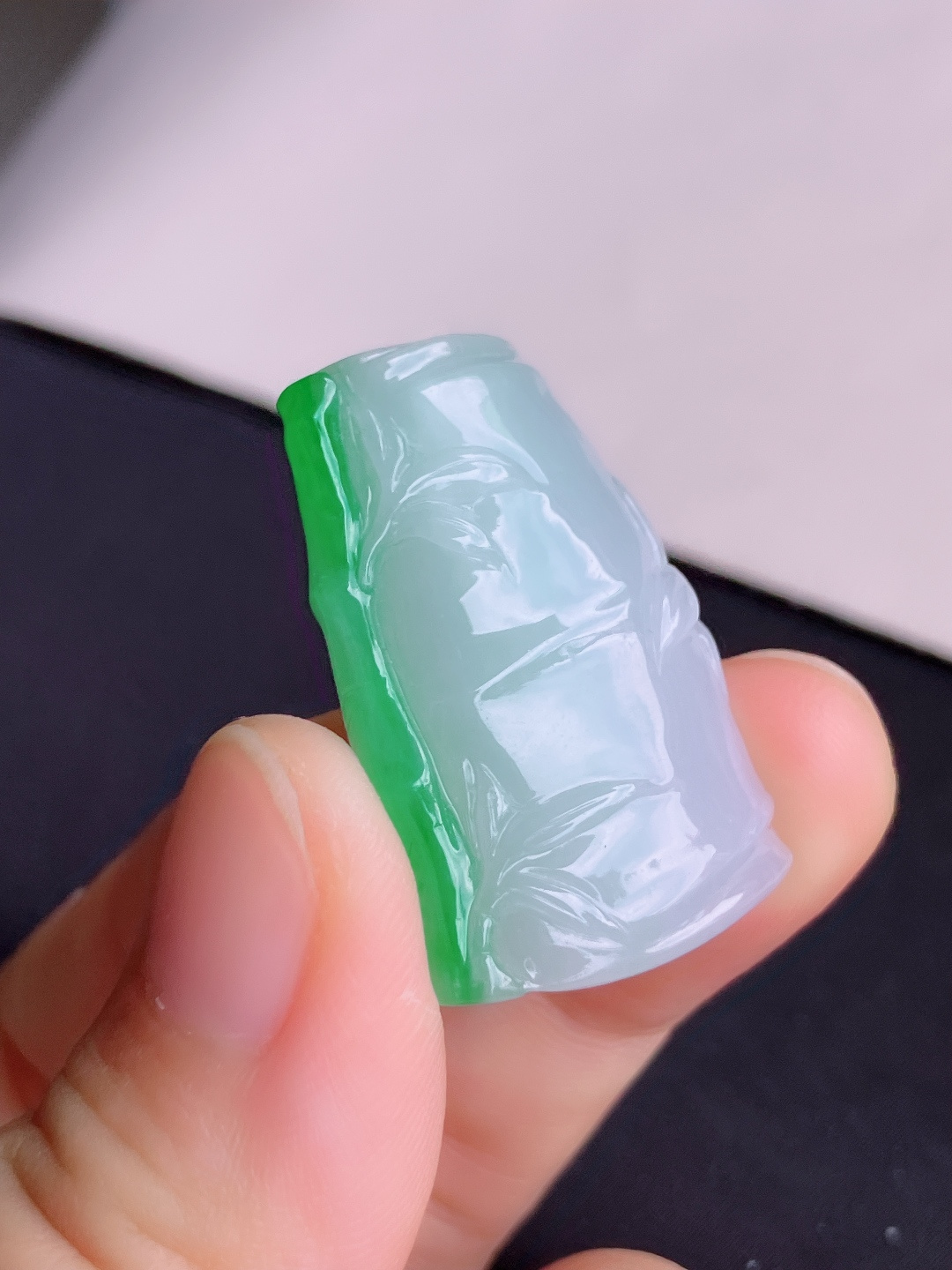 ️翠绿竹报平安，色美清爽，尺寸32.8/21.6/9/自然光实拍