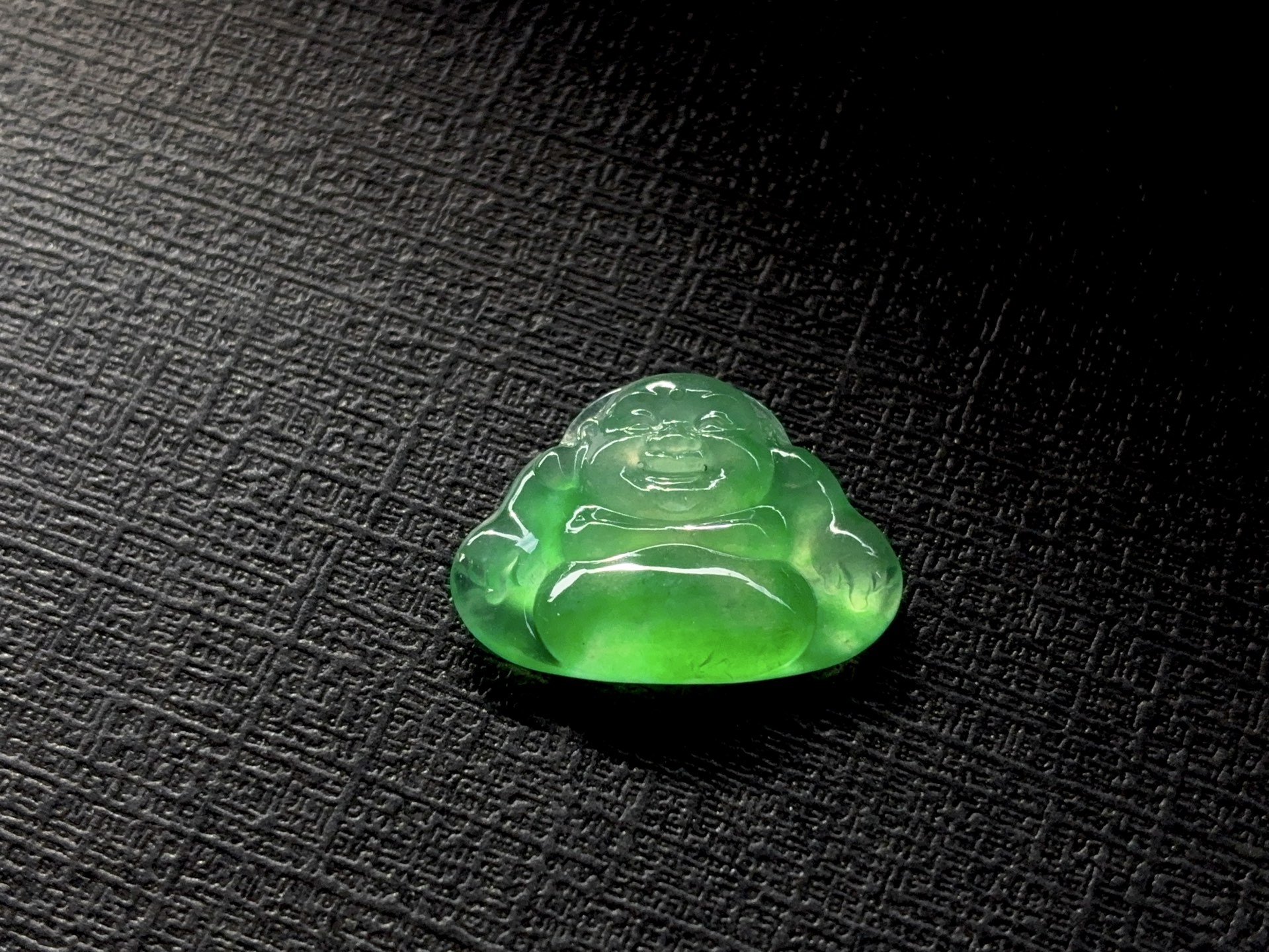 ️ 冰绿佛公 尺寸：19×14×3.5 温润凝翠，福韵绵长