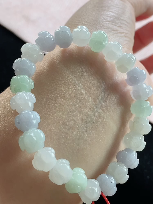 莲花手串，尺寸9.5-8.0mm，S06zg9